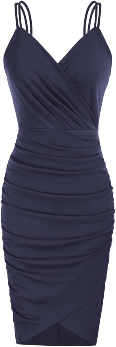 Ruched Wrap Dress
