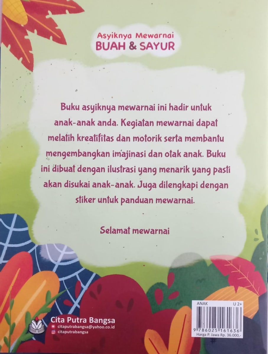 Asyiknya Mewarnai Buah& Sayur