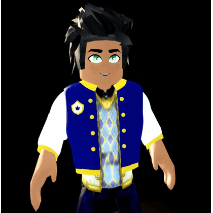 Charming Prince Boy's Gold Lining Varsity Jacket