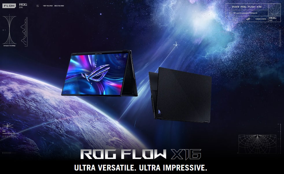 Asus Zephyrus Flow X16, i9-13900H, RTX 4060, 16-32 GB DDR5-4800, 1 TB SSD, QHD+ 240 Hz Mini-LED 1100 nits 100% DCI-P3