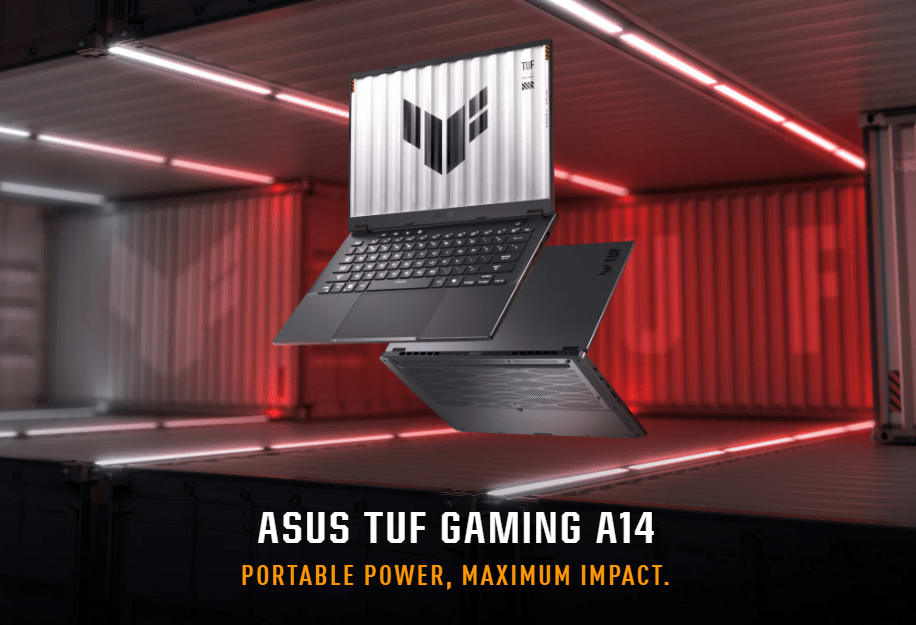 Asus TUF A14, Ryzen AI 9 HX 370, RTX 4060, 16-32 GB DDR5X-7500, QHD+ 165 Hz 100% sRGB