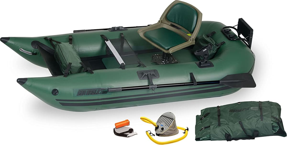 285 Inflatable Frameless Fishing Pontoon Boat