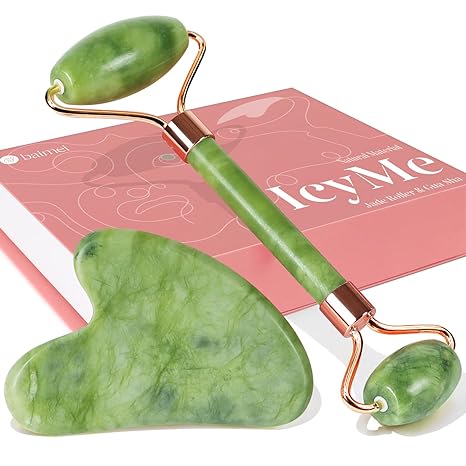 BAIMEI Jade Roller & Gua Sha Set for Face