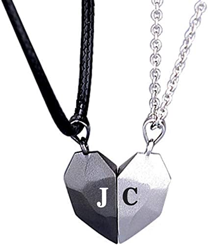 Matching Necklace for Couples with Initial
