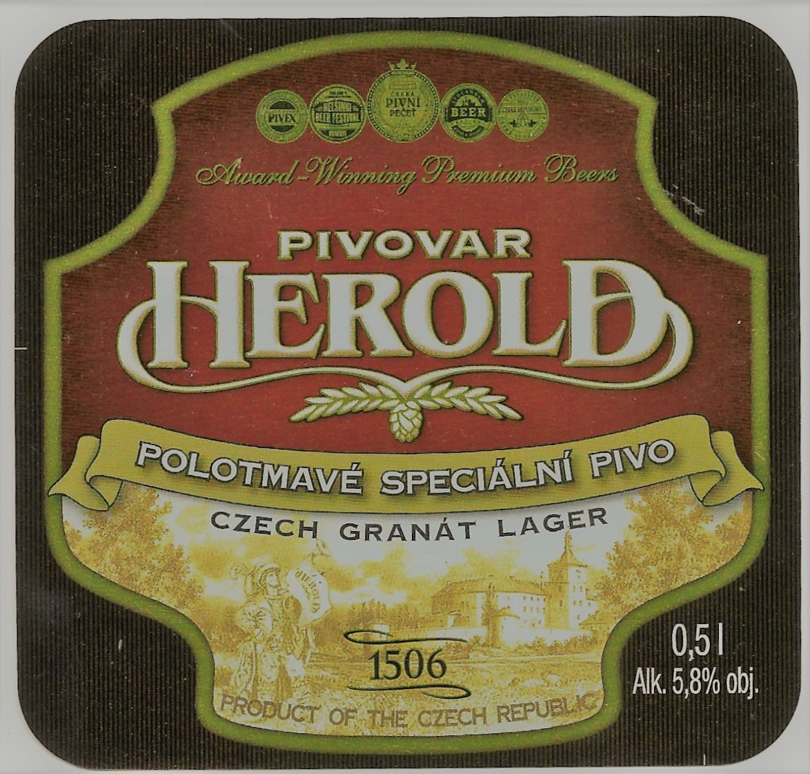 Herold Polotmavé speciální pivo Etk. A