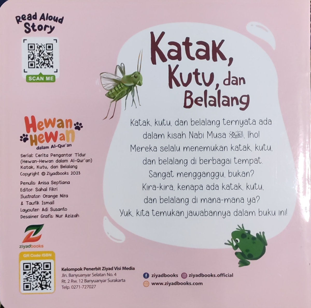 Katak, Kutu, dan Belalang