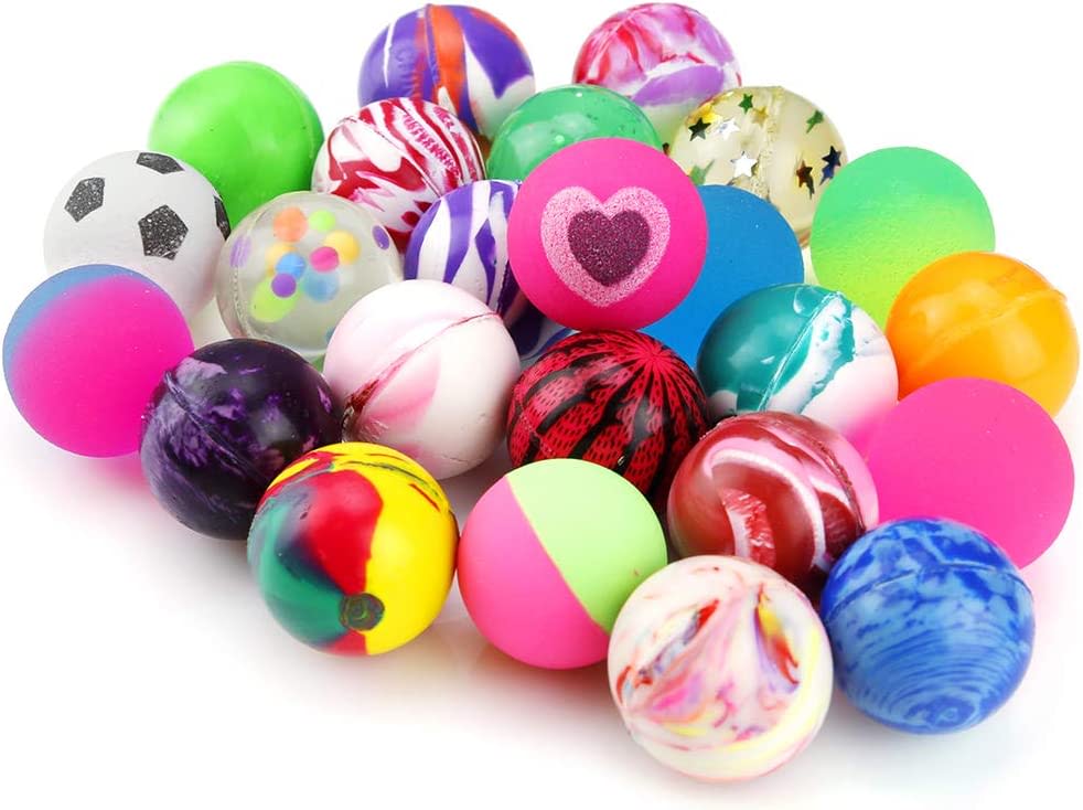 Assorted Pattern Bouncy Balls