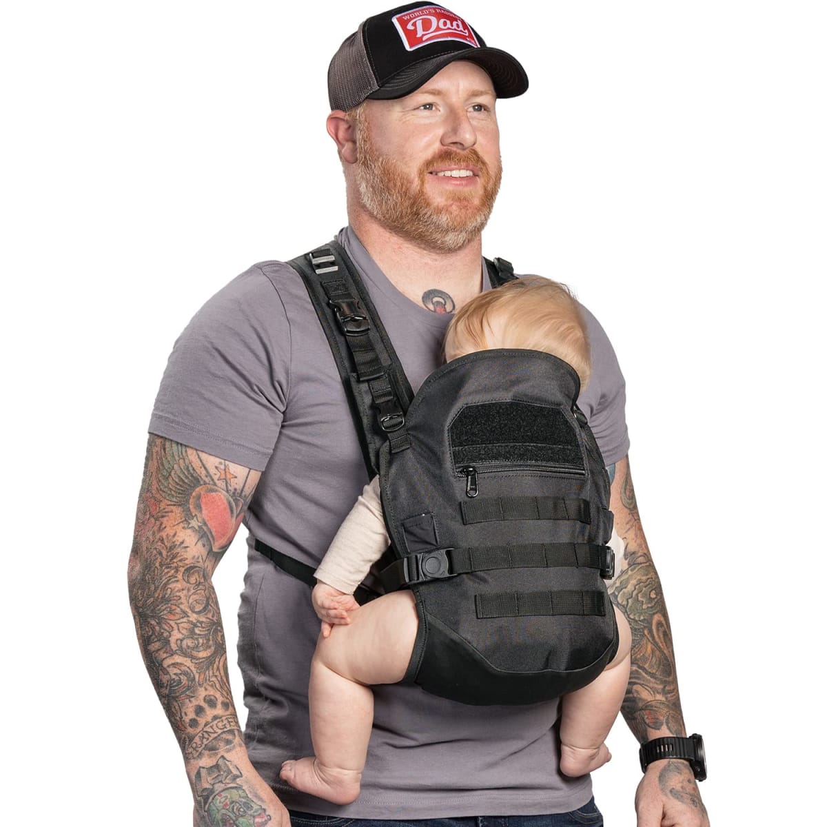 Mens Tactical Baby Carrier for Infants and Toddlers