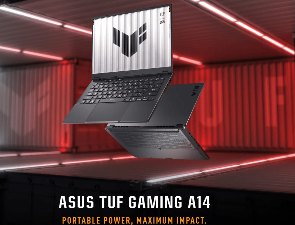 Asus TUF A14, Ryzen AI 7-350, RTX 5060, 16 GB DDR5X-7500, 1 TB SSD, QHD+ 165 Hz 100% sRGB