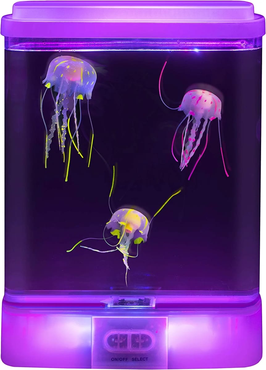 Illuminated Jellyfish Lamp – Color Changing Aquarium Mood Lamp – Calming and Relaxing Effect