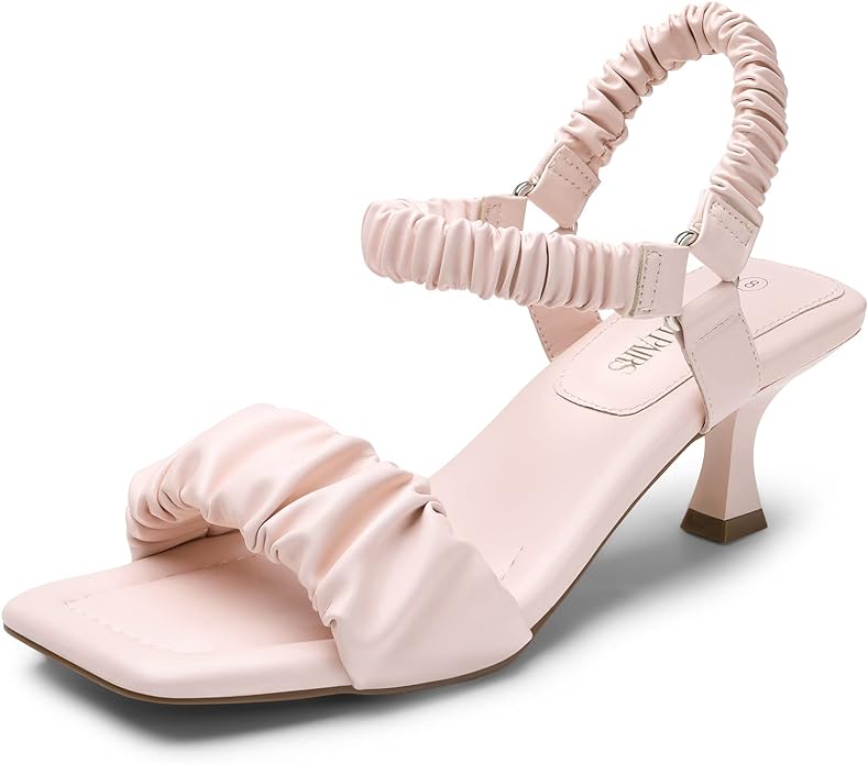 Puffy Kitten Heel Sandal