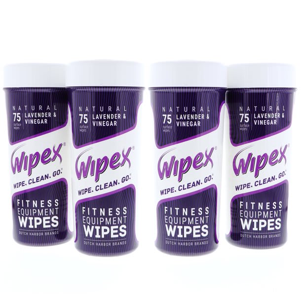 Wipex Natural Gym & Fitness Equipment Wipes - Lavender & Vinegar