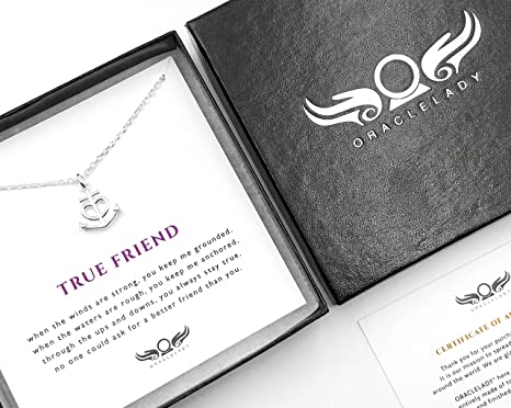 Friendship Anchor Sterling Silver Necklace