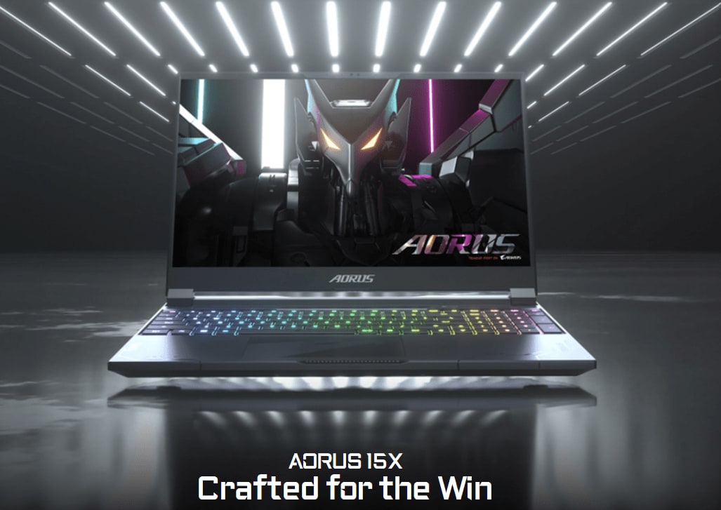 Gigabyte Aorus 15X, i9-13980HX, RTX 4070, 16 GB DDR5-5600, 1 TB SSD, QHD 165 Hz 100% sRGB