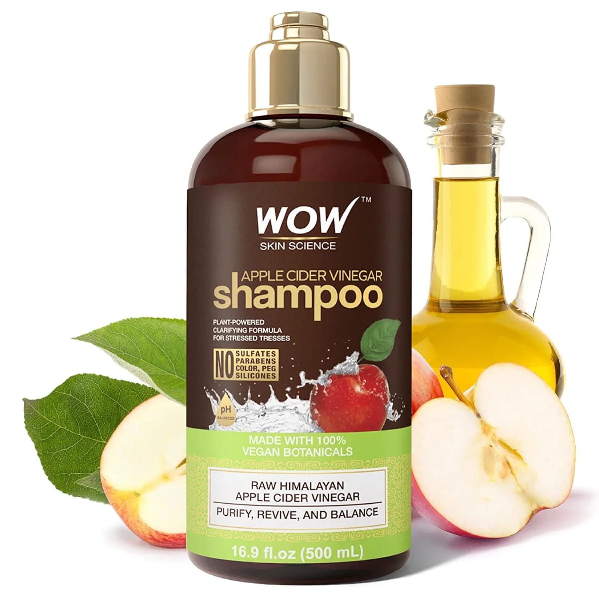 Apple Cider Vinegar Shampoo - Hair Growth Shampoo for Thinning Hair, Hair Loss & Dandruff Shampoo - Parabens & Sulfate Free Shampoo - Clarifying Shampoo for Build Up Purifying Shampoo