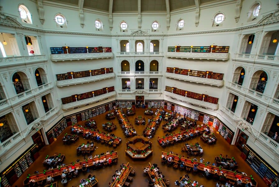 Take a guided tour of the State Library of Victoria