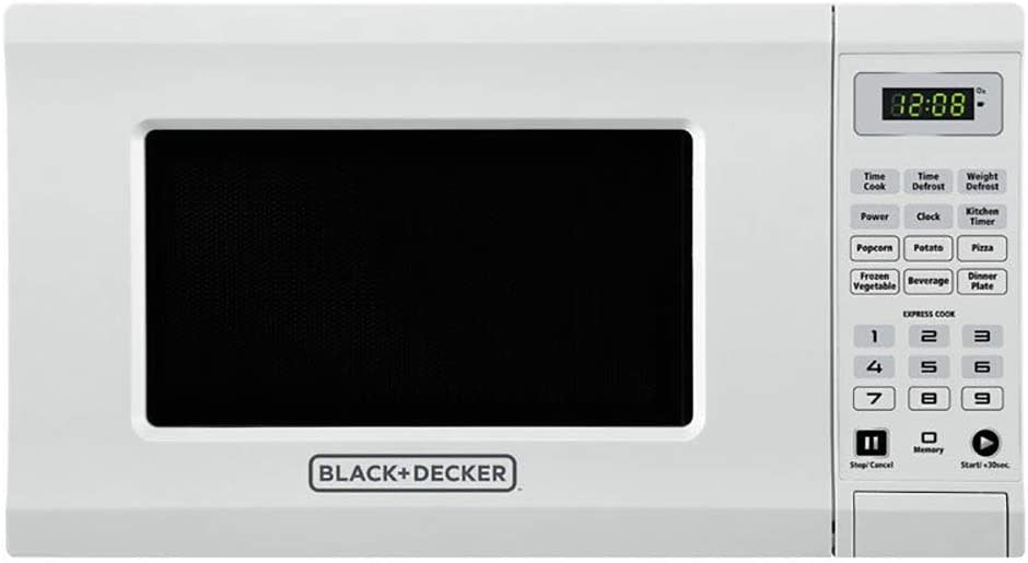 West Bend EM720CPI-PM 0.7 Cubic Foot Capacity 700 Watt Compact Countertop Microwave Oven