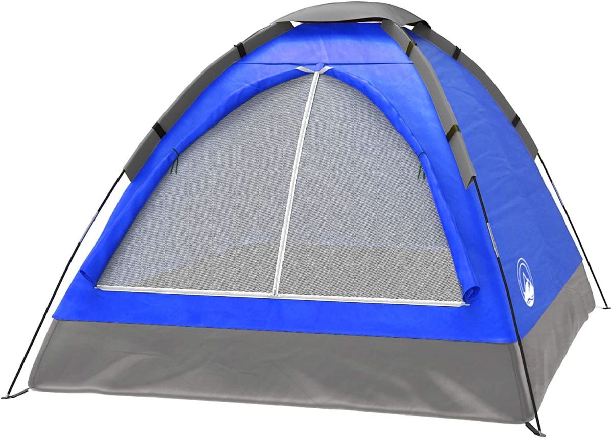 ‎2-Person Dome Tent, Rain Fly & Carry Bag, Blue