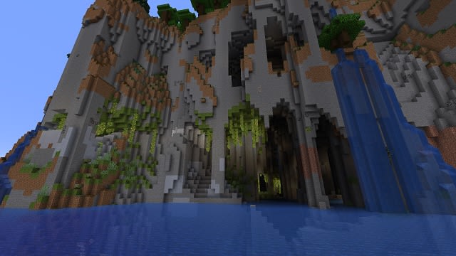 Exposed Seaside Lush Cave