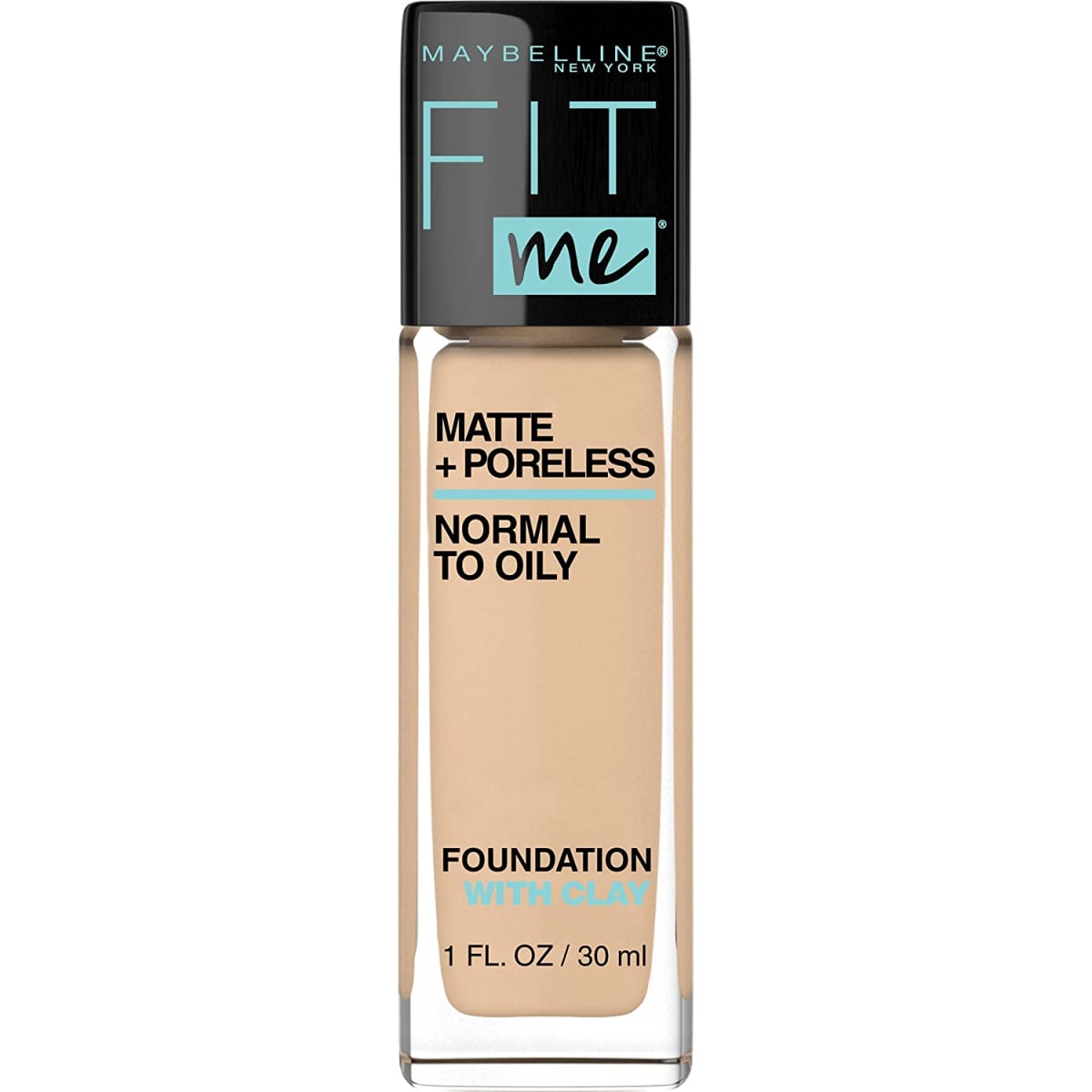 Fit Me Matte + Poreless Liquid Foundation Makeup, Natural Beige