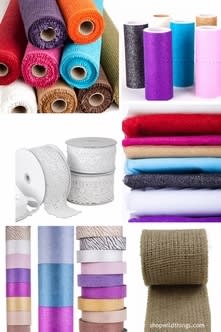 5. Tulle, ribbon and other fabric
