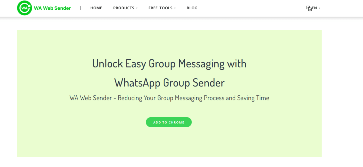 WhatsApp Group Sender