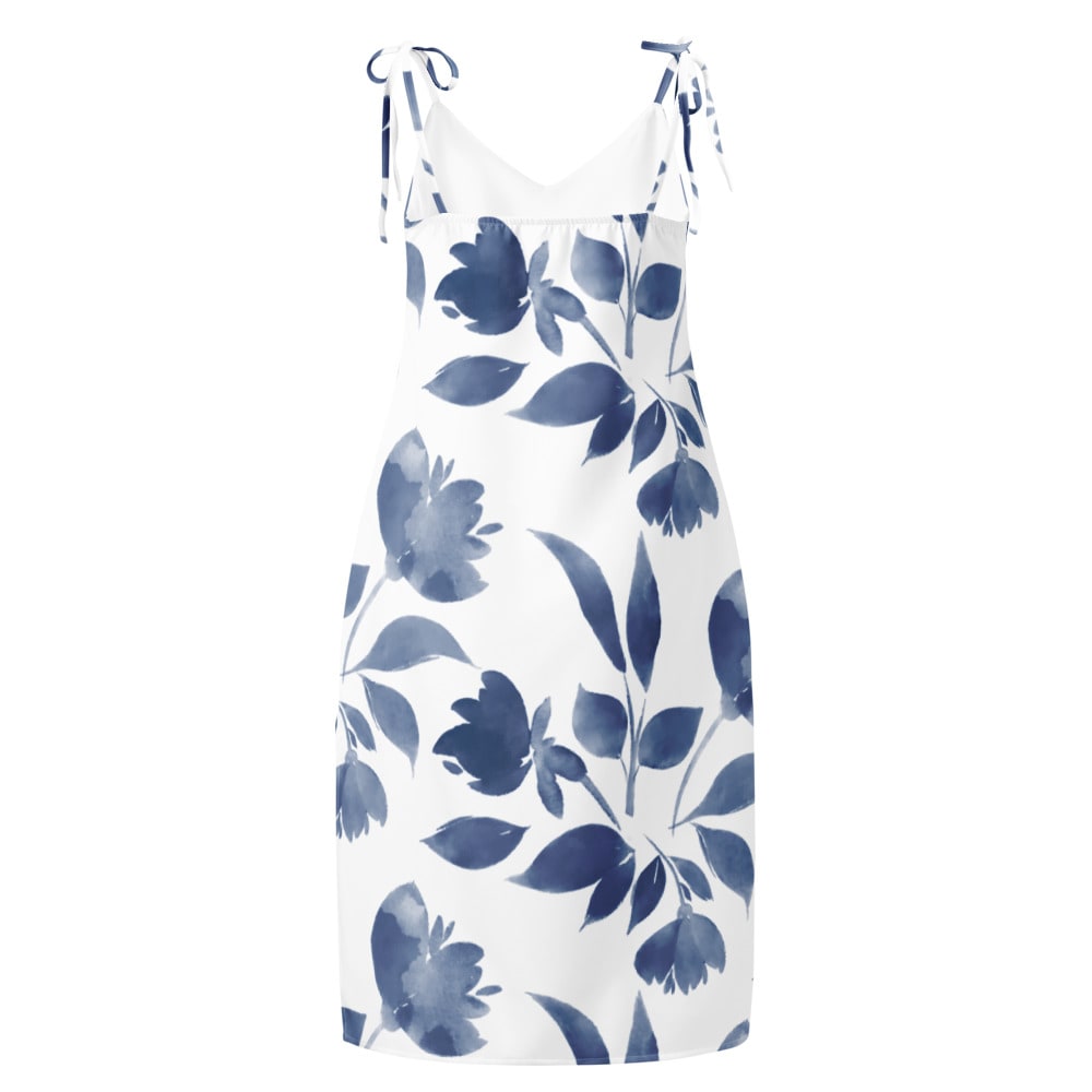 All-Over Print Long Sleeve Midi Dress