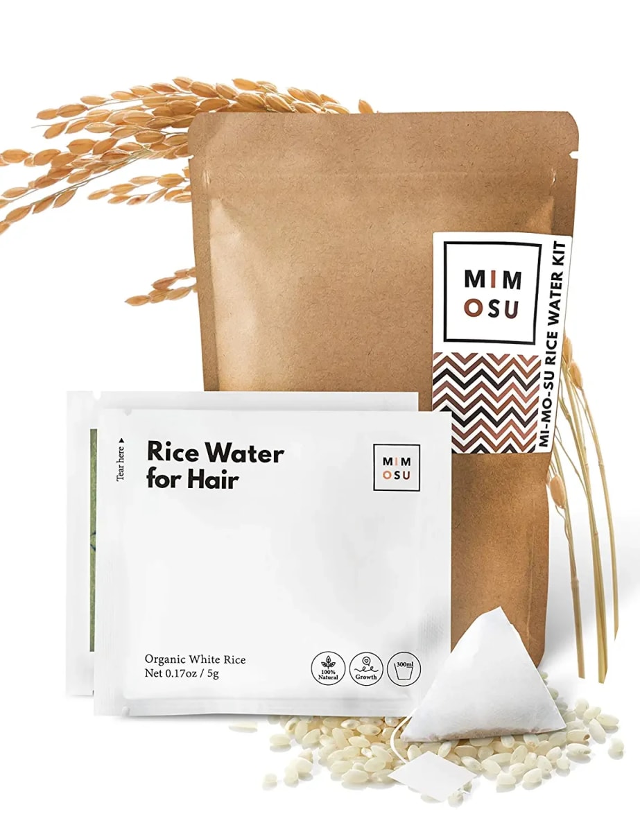 Rice Water for Hair Growth DIY Tea Bags, Natural Deep Conditioner & Detangler