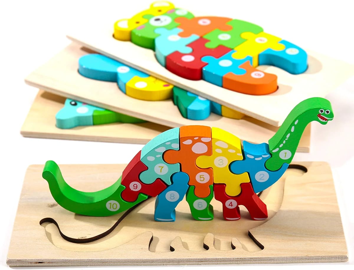 Wooden Toddler Puzzles for Kids