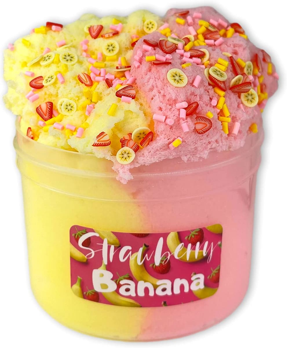 Strawberry Banana Cloud Slime Scented