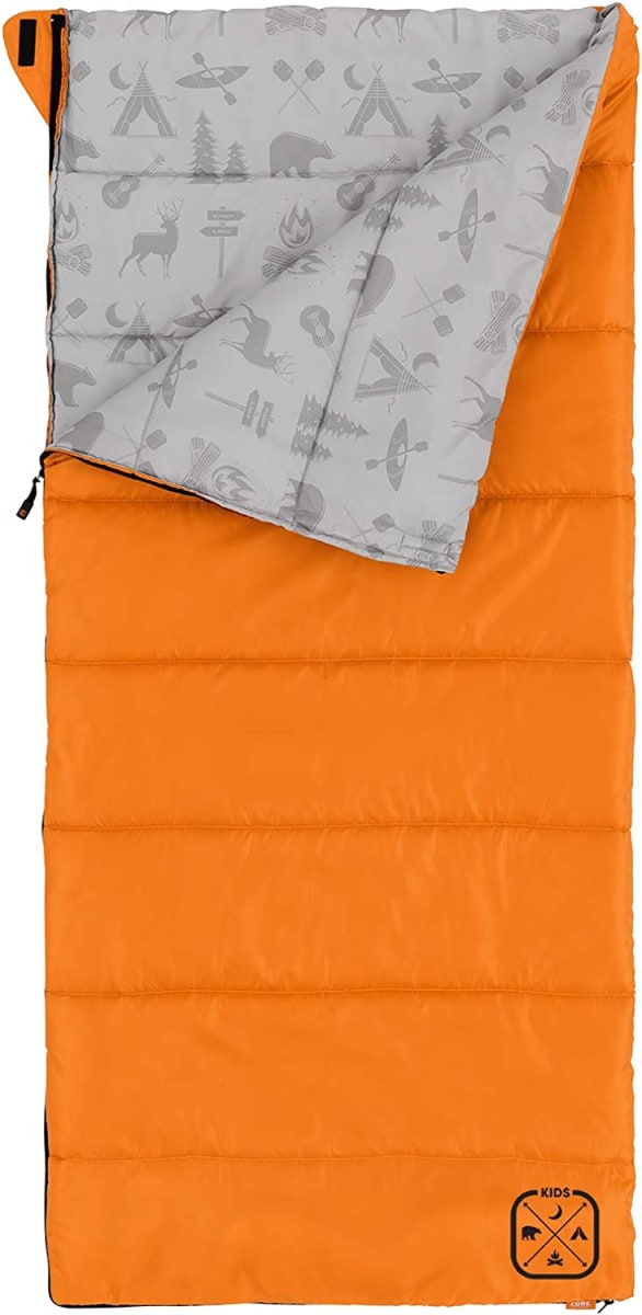 Youth Indoor/Outdoor Sleeping Bag - Great for Kids, Boys, Girls - Ultralight and Compact Perfect for Backpacking, Hiking, Camping, and Sleepovers
