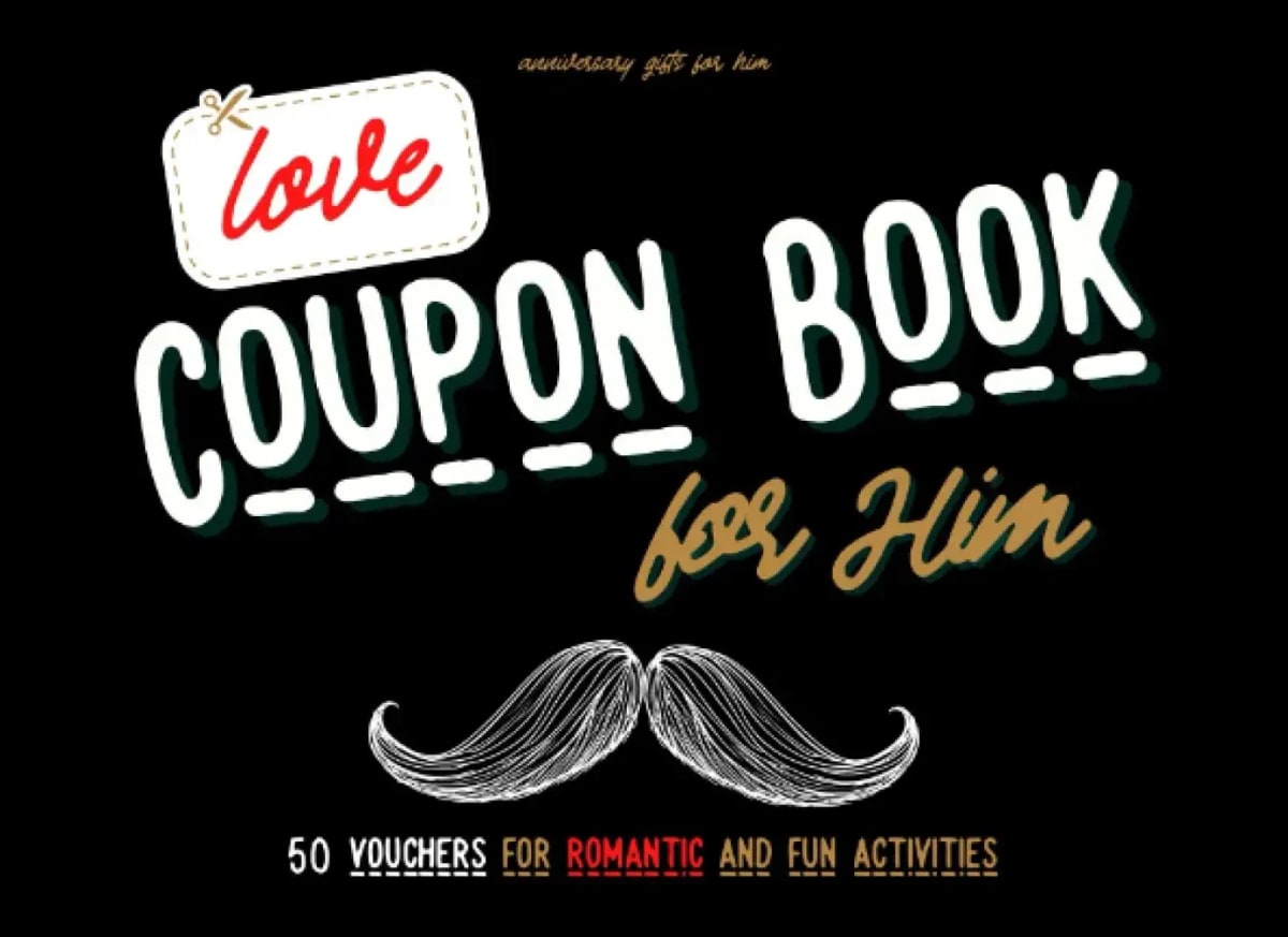 Anniversary Gifts for Him: Love Coupon Book for Him: 50 Romantic and Fun Vouchers with Activities for Couples