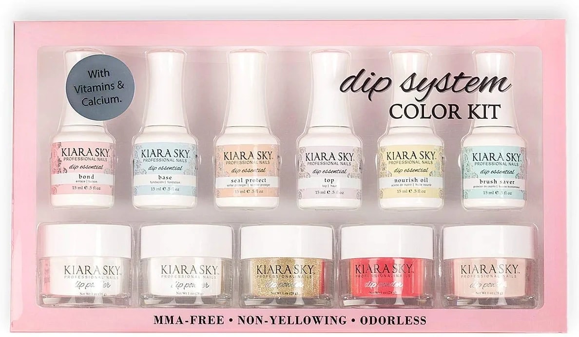 Dipping Powders Essentials Kit. Complete and Easy-To-Use Powder Manicure Dipping Kit.