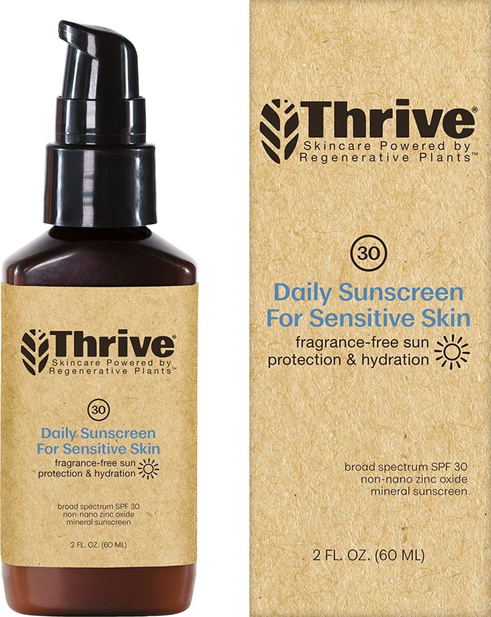 Thrive Natural Moisturizing Mineral Face Sunscreen SPF 30