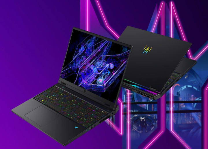 Acer Predator Helios 16, i7-14700HX, RTX 4070, 16 GB DDR5-5600, 1 TB SSD, QHD+ 240 Hz