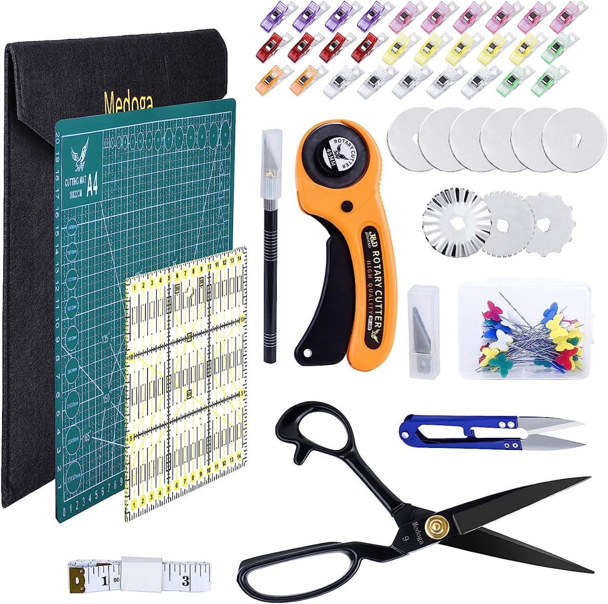 Rotary Cutter Kit for Sewing and Quilting