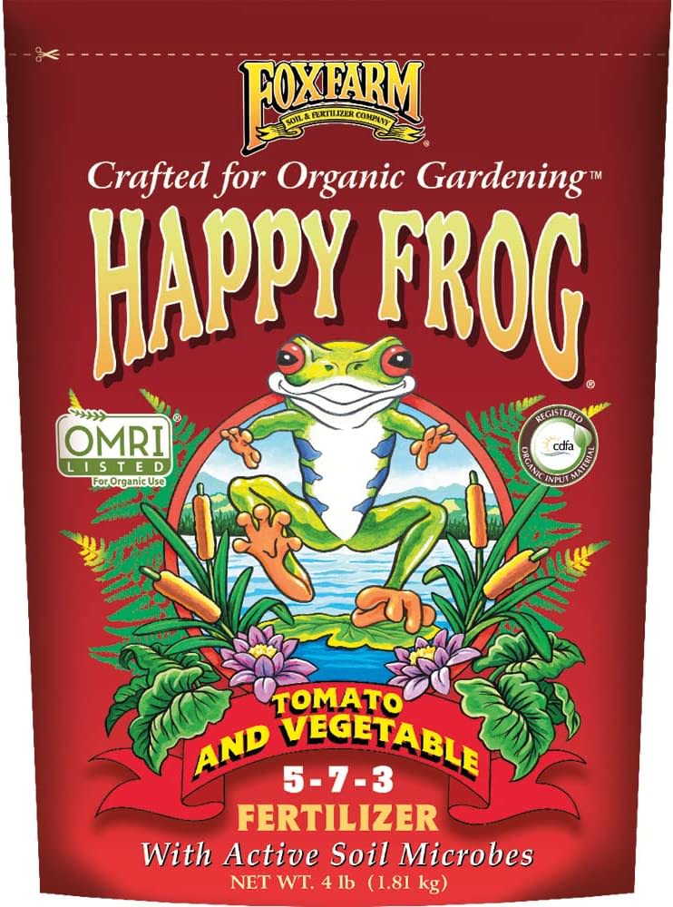 FX14690 Happy Frog Garden Tomato and Vegetable Soil Dry Plant Fertilizer Mix