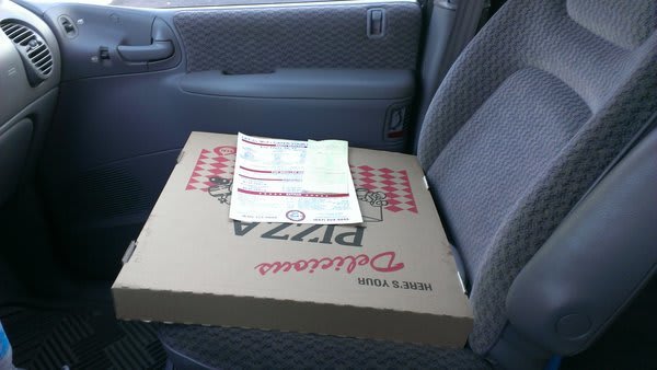 Turn your seat warmers on to keep your pizza hot during the drive home.