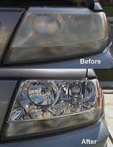 Use toothpaste to clear up hazy car headlights