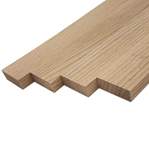 Red Oak Lumber Board - 3/4" x 2" (4 Pcs) (3/4" x 2" x 48")