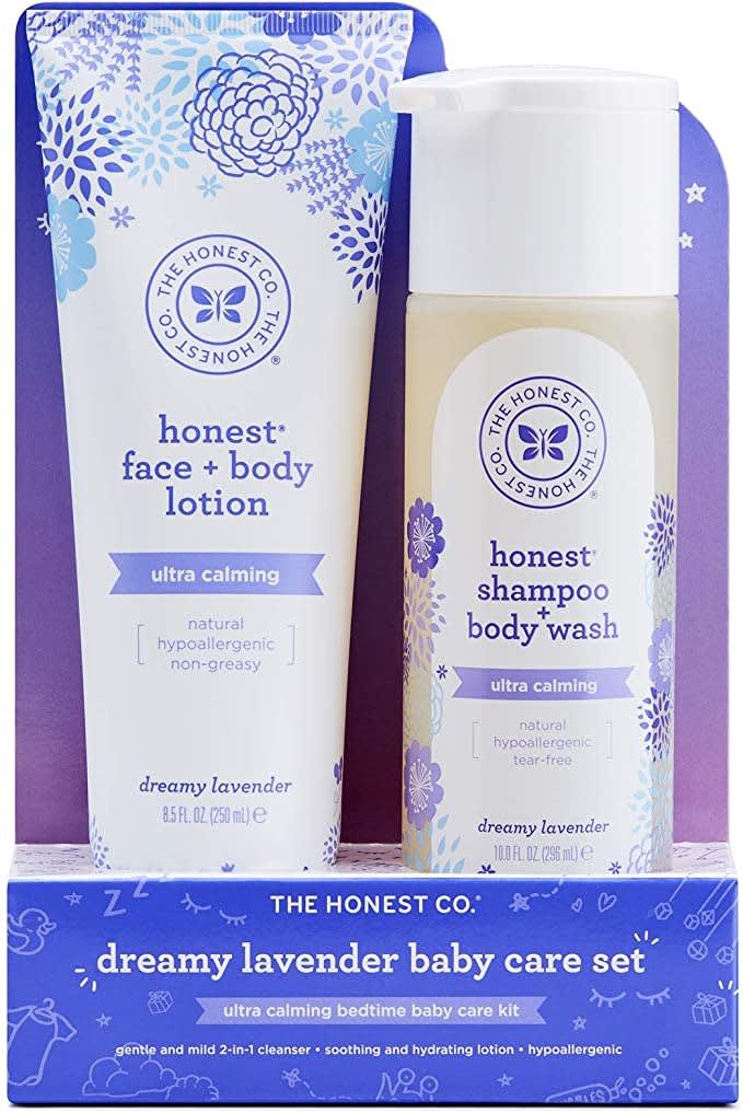 The Honest Company Shampoo (10 Fl Oz) + Lotion (8.5 Fl Oz), Lavender, 2 Piece Set