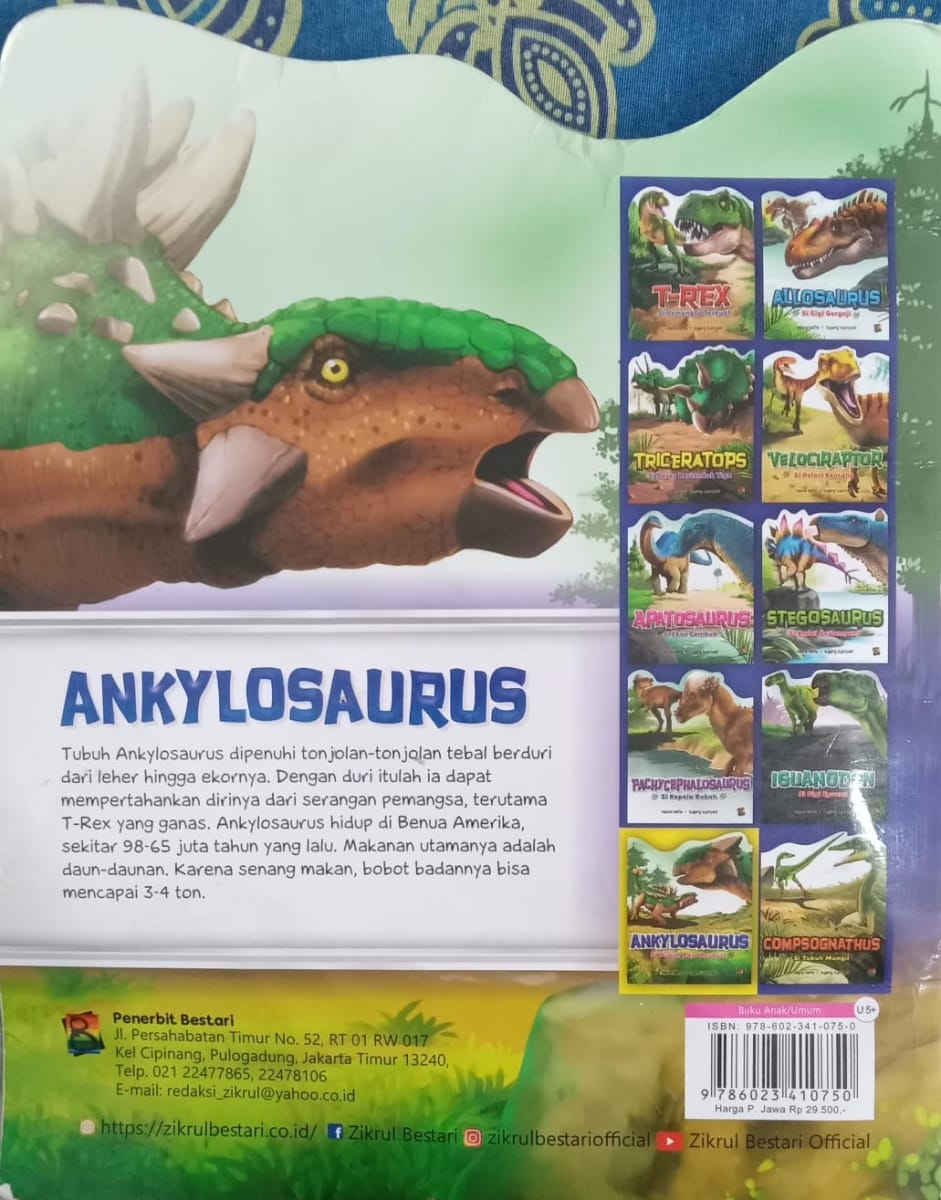 Ankylosaurus si Tubuh Baja Berduri