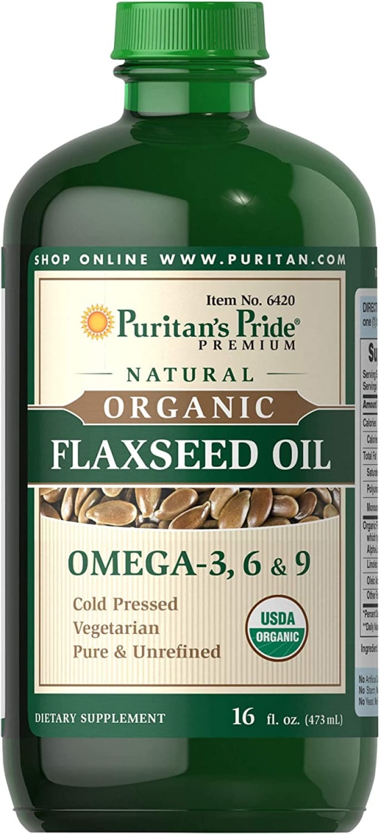 Puritan's Pride Organic Flaxseed Oil