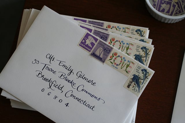 Collect adrresses of guests and send invitations