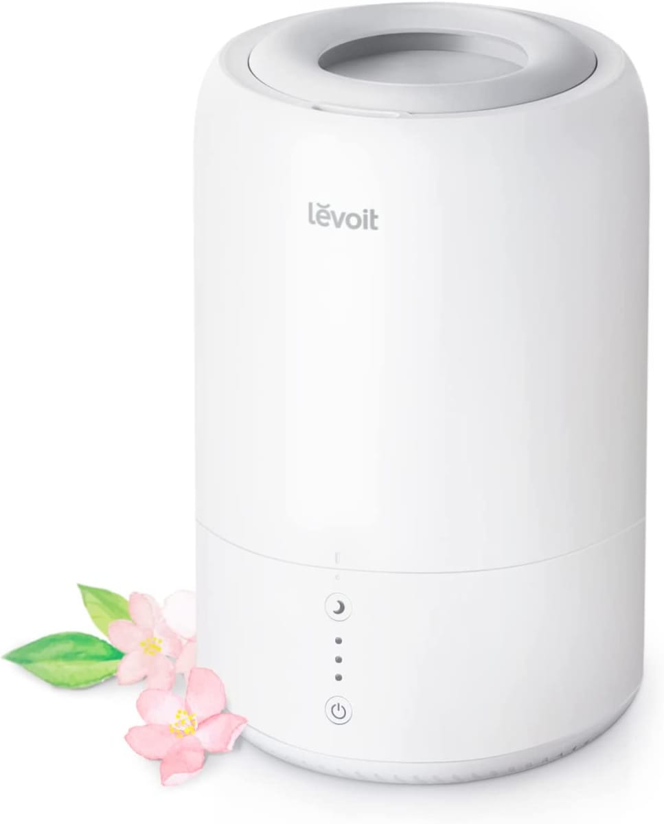 Humidifiers for Baby Bedroom, Top Fill Cool Mist for Kids Nursery, Plants with Essential Oil, Built-in Smart Sensor Provides Consistent Humidity