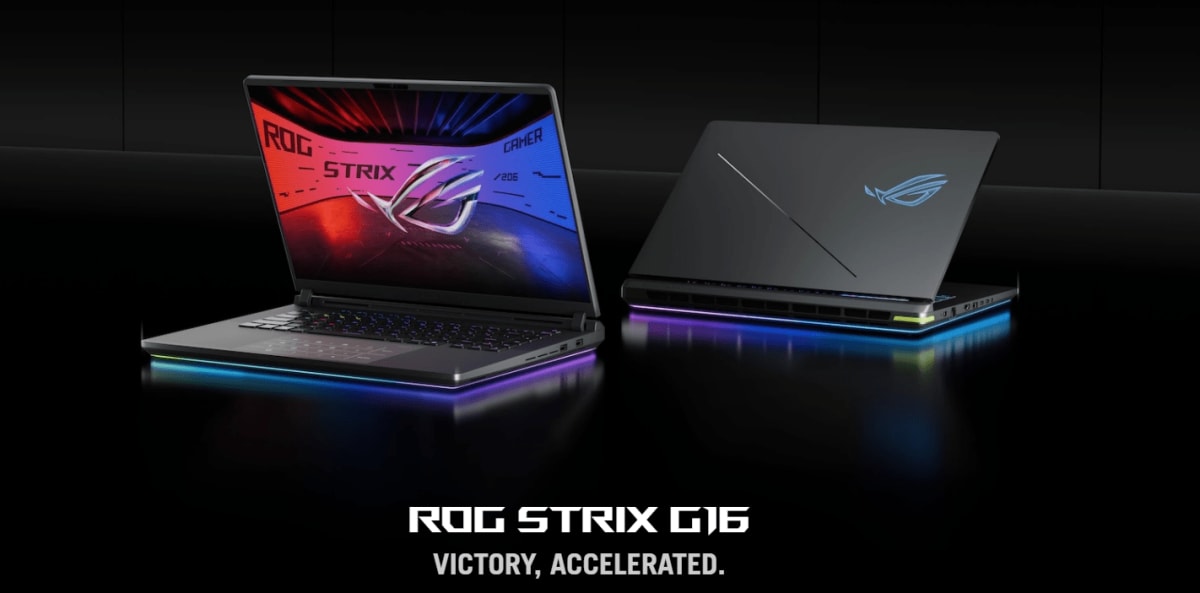 Asus Strix G16, Intel Ultra 9-275HX, RTX 5070, 32 GB DDR5-5600, 1-2 TB SSD, QHD+ 240 Hz 100% DCI-P3