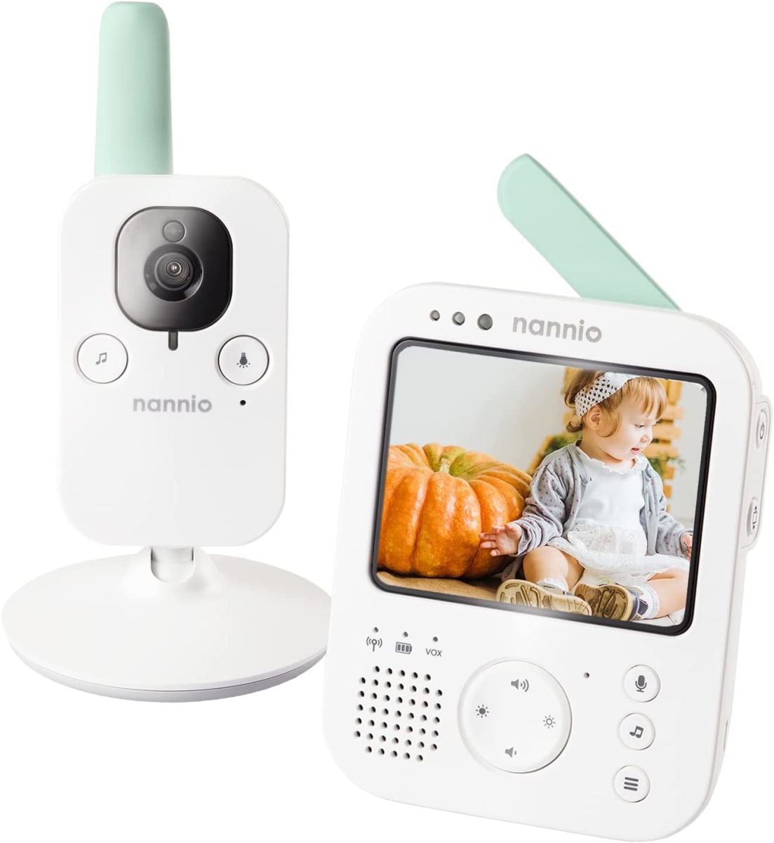 Hero3 Video Baby Monitor with Night Light & Vibration Assistant