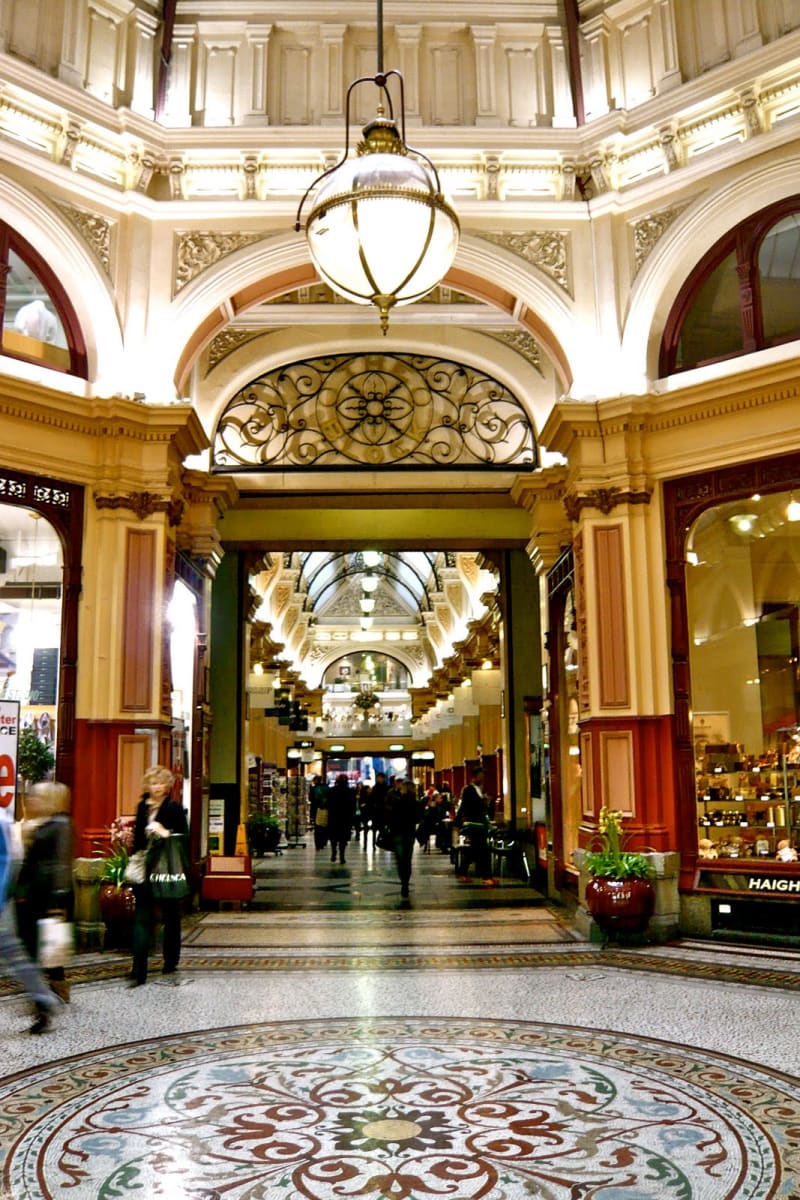 Explore the Block Arcade for shopping and architecture