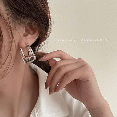Stainless Steel Unique Hoops