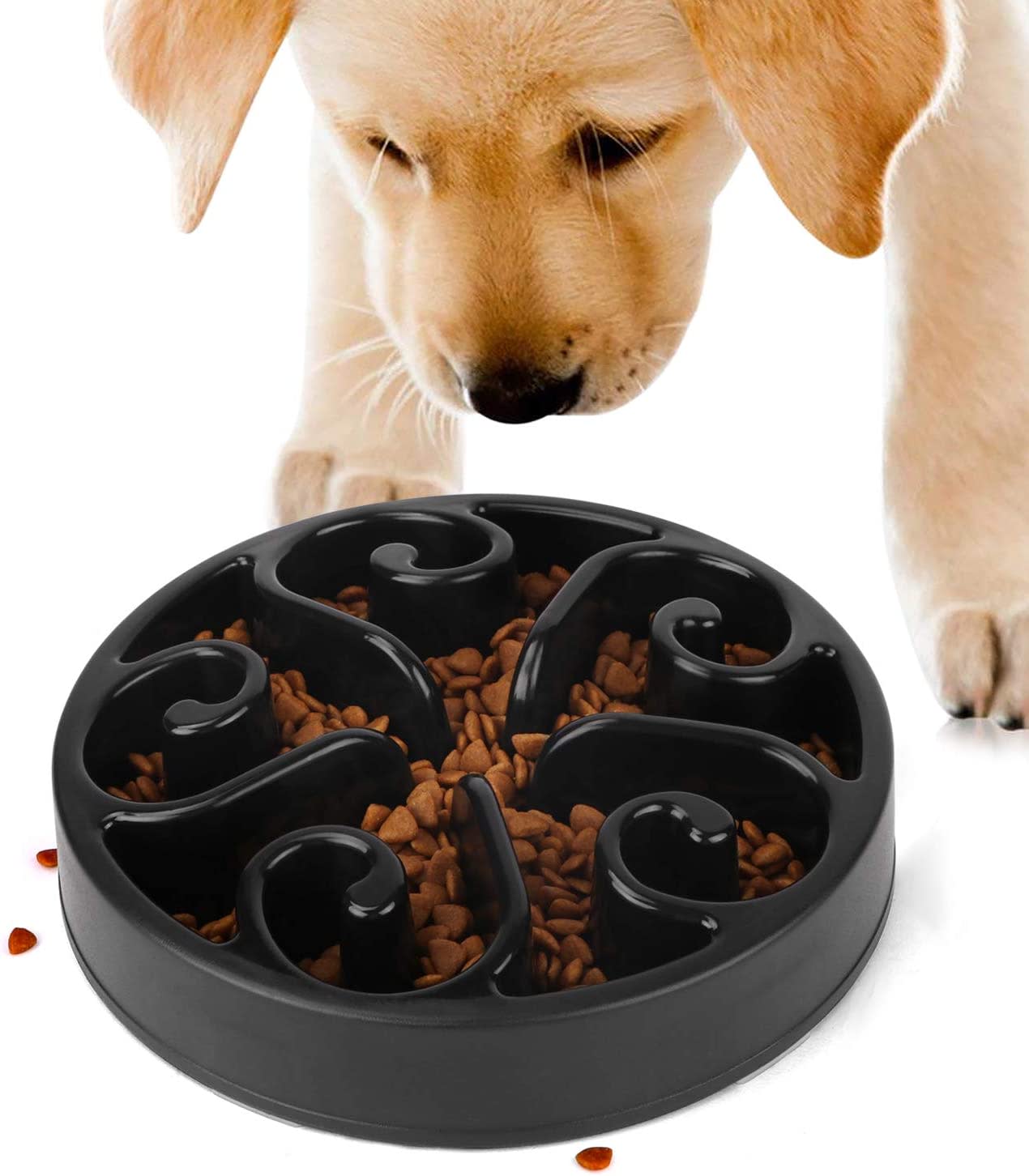 Stainless Steel Slow Feed Bowl Best slowfeeder dog bowls by PetLover Listium